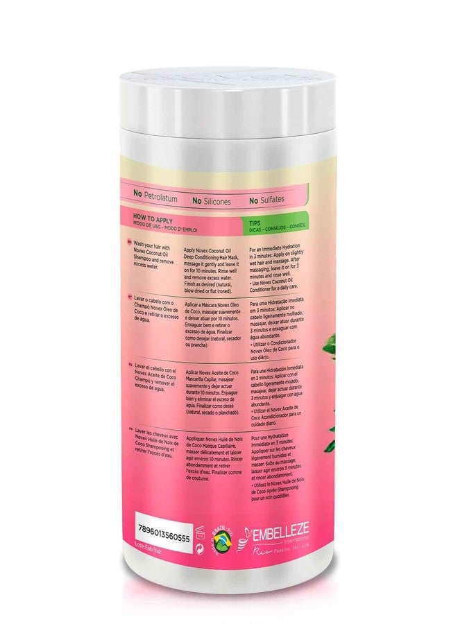 Novex Coconut Oil Deep Conditioning Mask, 35 oz - Infused with Pure 100% Organic Coconut Oil - Image 4